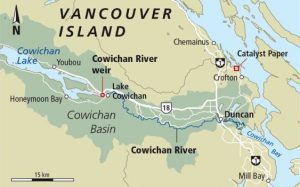 Location of Cowichan Watershed & Catalyst Mill