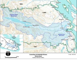 Overview map of Cowichan watershed